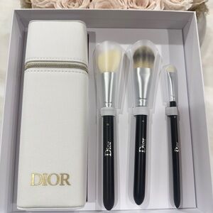 Dior Luxury Brush Set with White and Gold Case